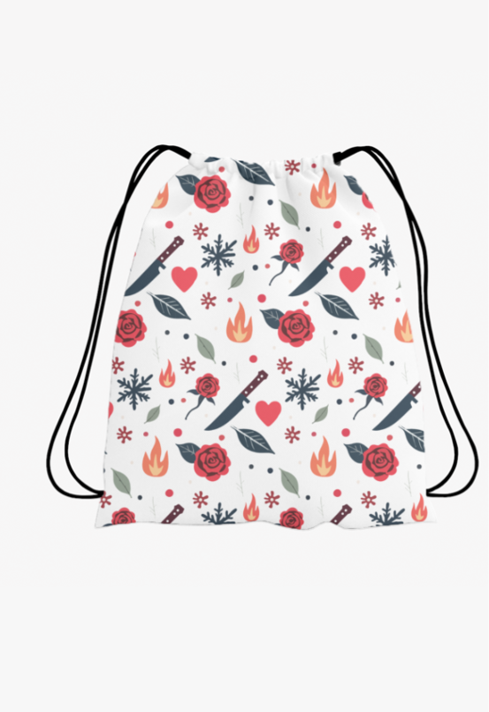 Ziddi Prints - Elements of Desire All Over Printed Drawstring Bag