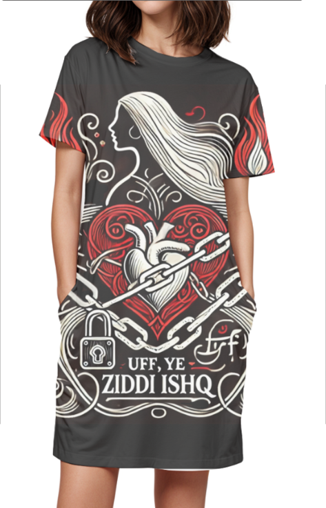 Ziddi Prints All Over Printed Nightdress – Ye Ziddi Ishq