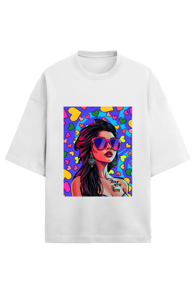 Ziddi Prints – Overized T-Shirt: Keep Kaam Se Kaam