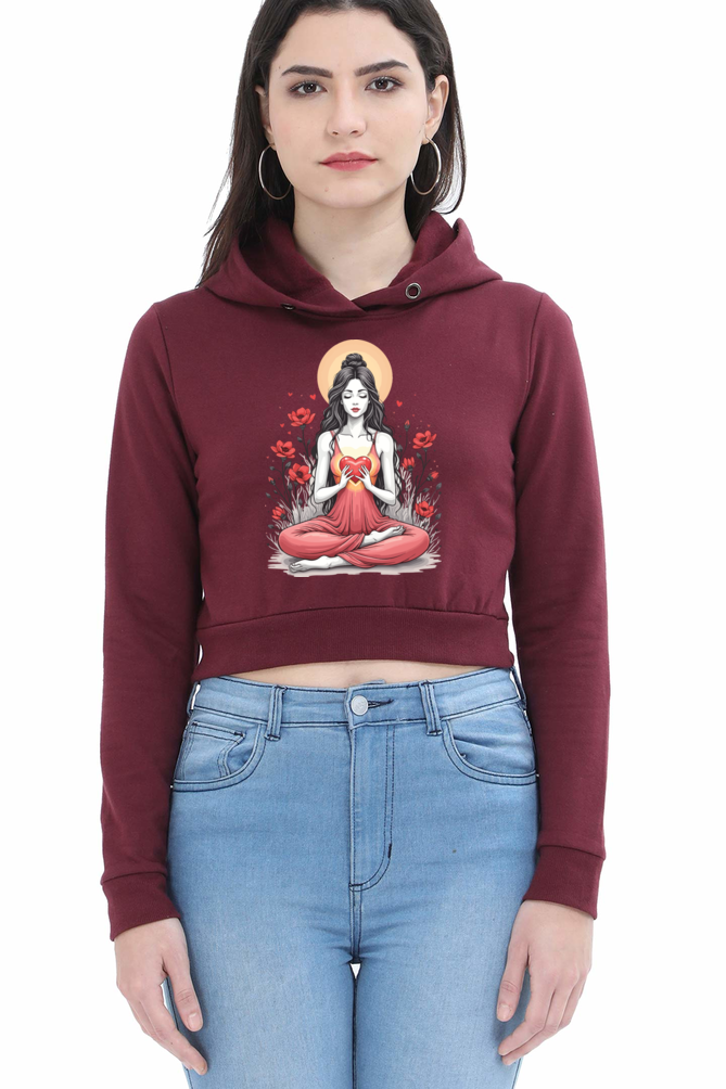 The Ziddi Prints- Pure Love- Crop Hoodie – Spread the Love in Cozy Style