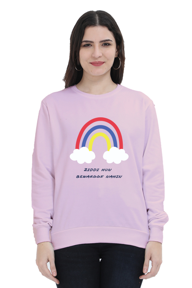 Ziddi Prints- "Being Ziddi"- Sweatshirt – Bold Comfort and Unstoppable Style