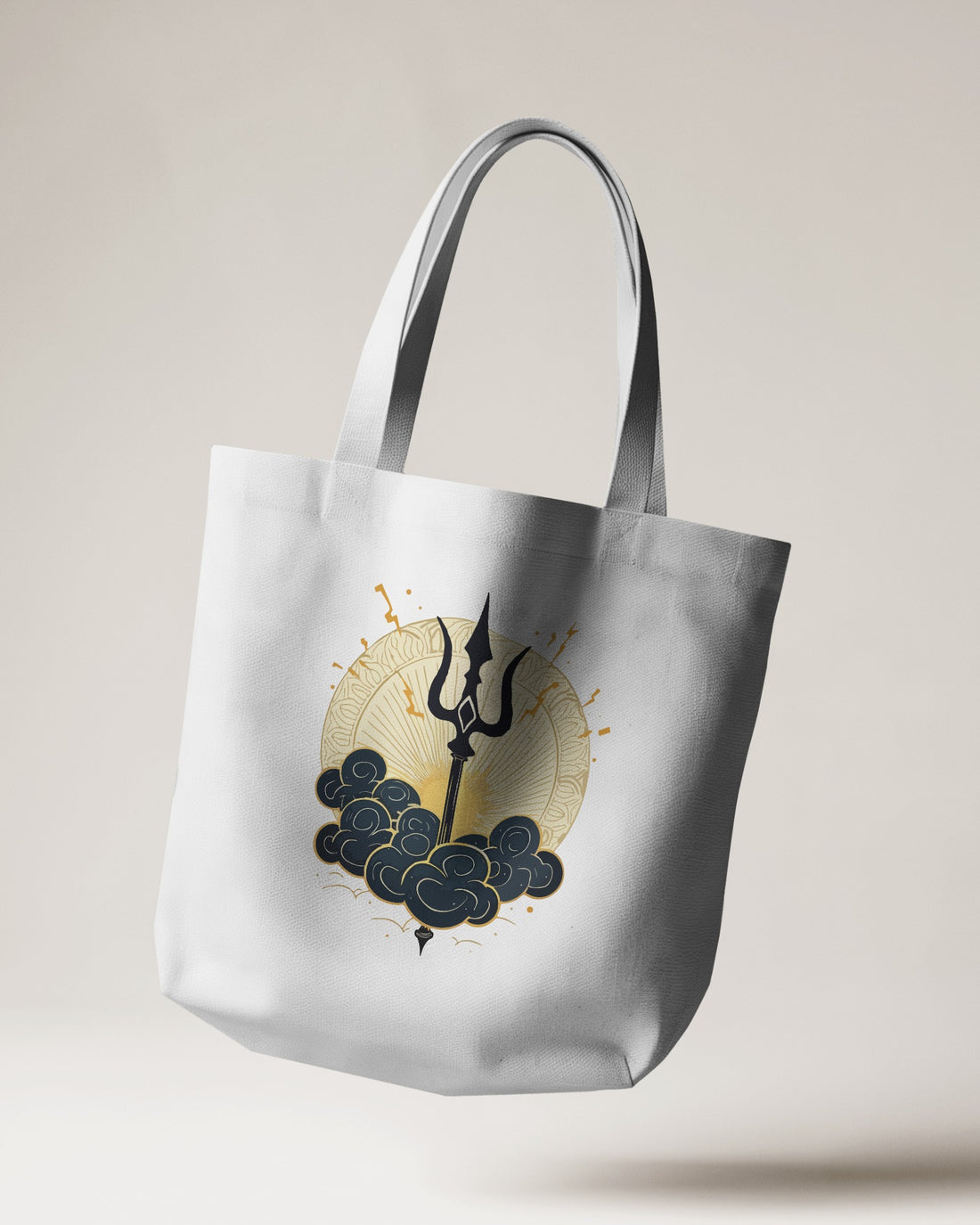 Ziddi Prints-Trident In Cloud-Everyday Large Totebag