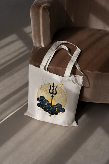 Ziddi Prints-Trident In Cloud-Everyday Large Totebag