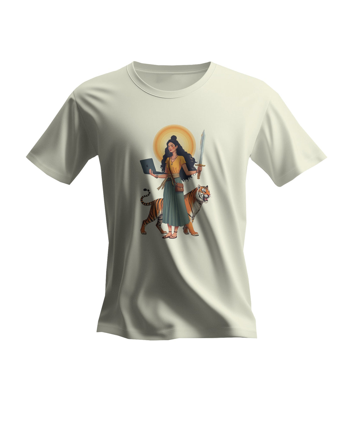 The Ziddi Prints-Modern Woman-Supima Cotton T-Shirt