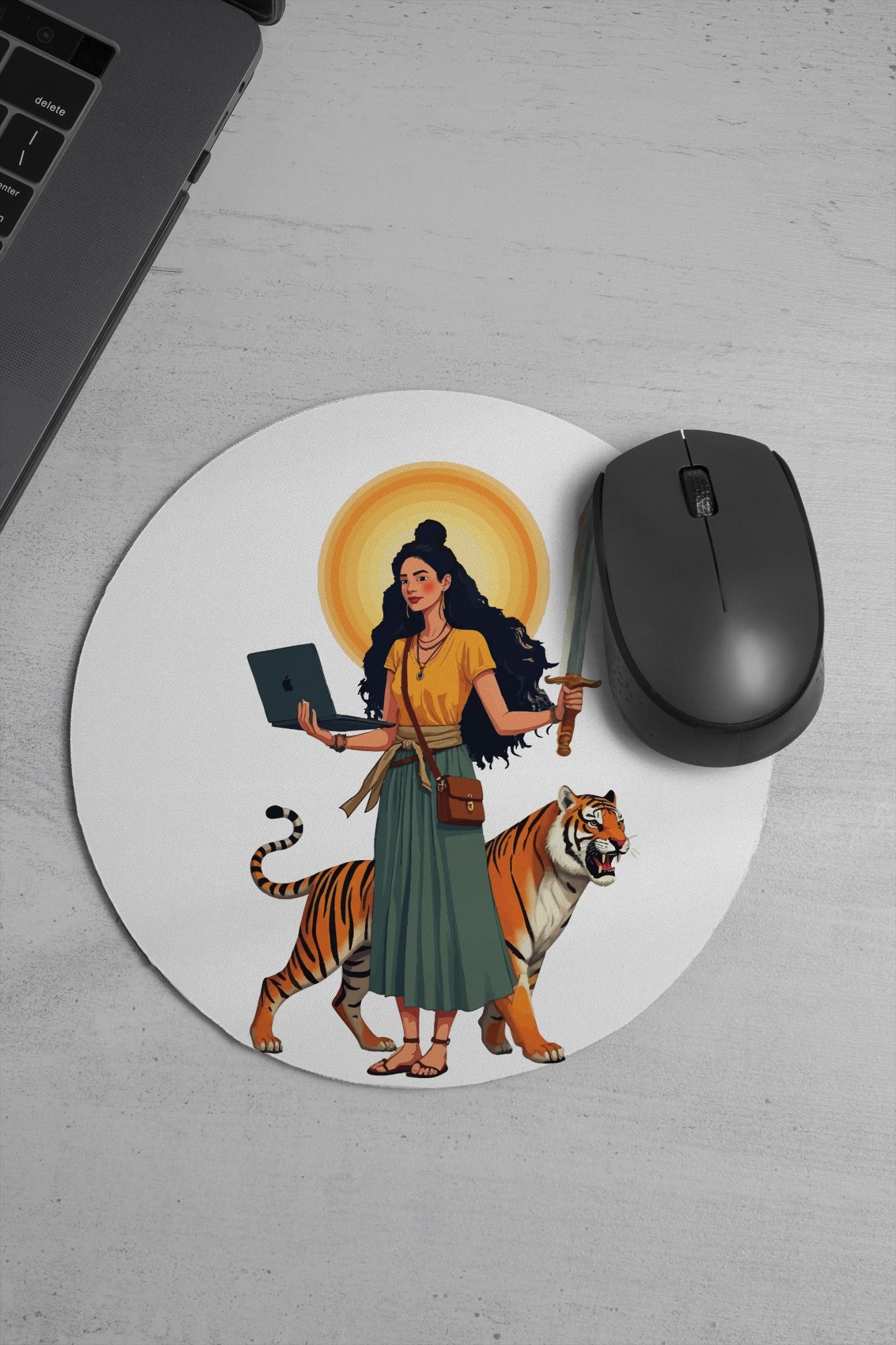 The Ziddi Prints- Modern Woman- Mouse Pad