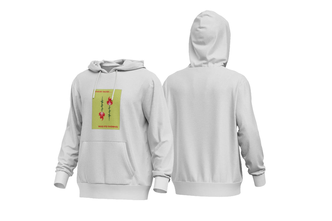 The Ziddi Prints-Thorny Rose- Hooded Sweatshirt