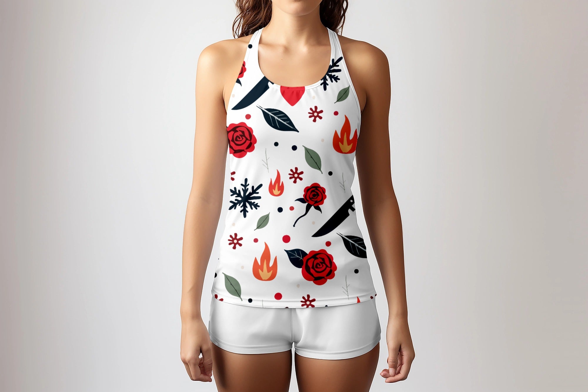 Ziddi Prints - Elements of Desire All Over Printed Tank Top