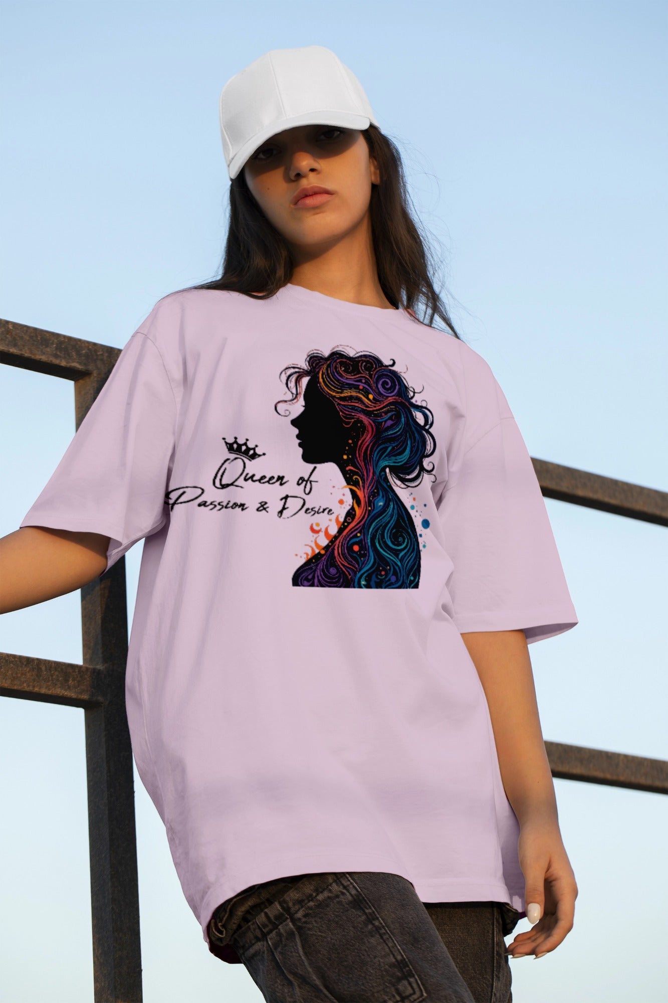 Ziddi Prints – Oversized T-Shirts: Queen of Passion & Desire