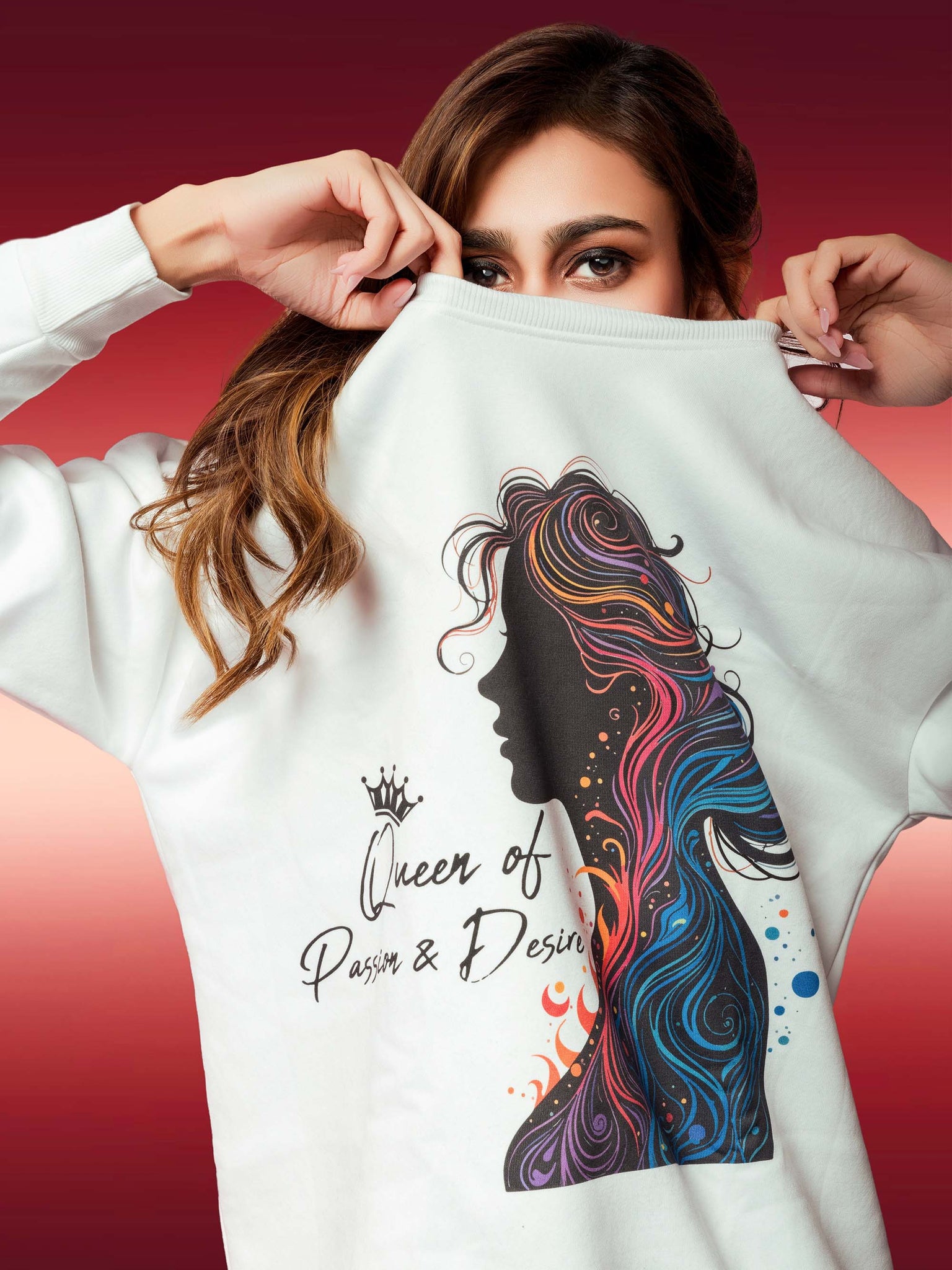 Ziddi Prints – Sweatshirts: Queen of Passion & Desire