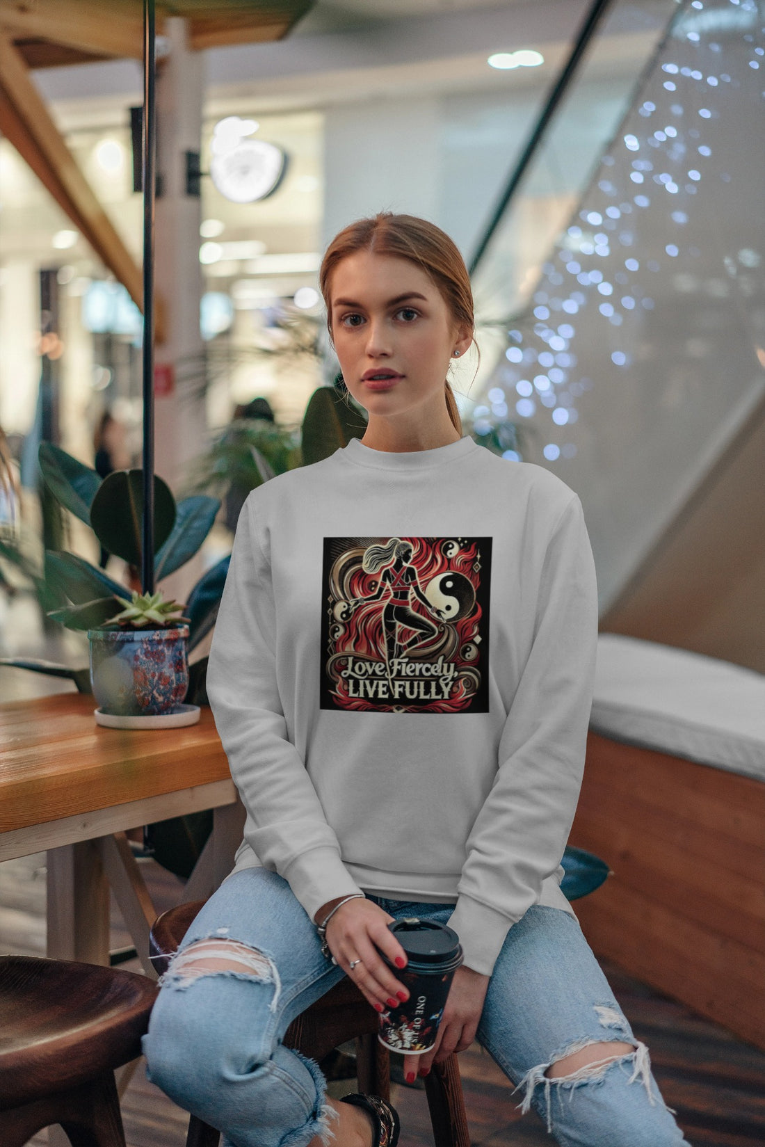 Ziddi Prints Sweatshirt – Love Fiercely, Live Fully