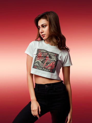 Ziddi Prints Crop Top – Love Fiercely, Live Fully