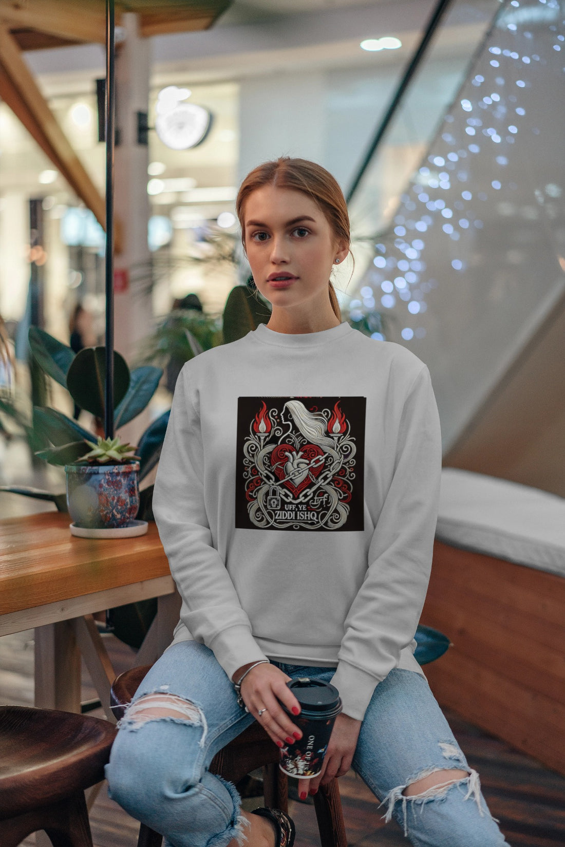 Ziddi Prints Oversized Sweatshirt – Ye Ziddi Ishq