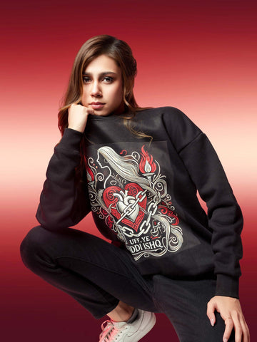 Ziddi Prints Oversized Sweatshirt – Ye Ziddi Ishq