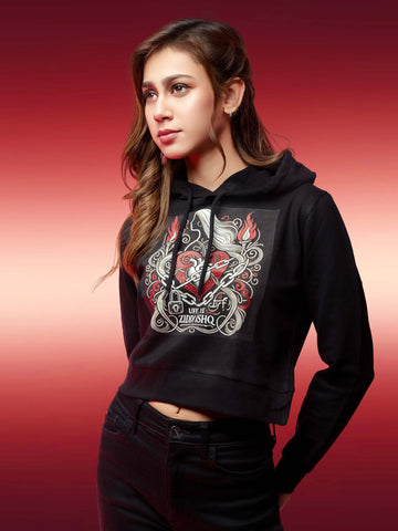 Ziddi Prints Crop Hoodie – Ye Ziddi Ishq