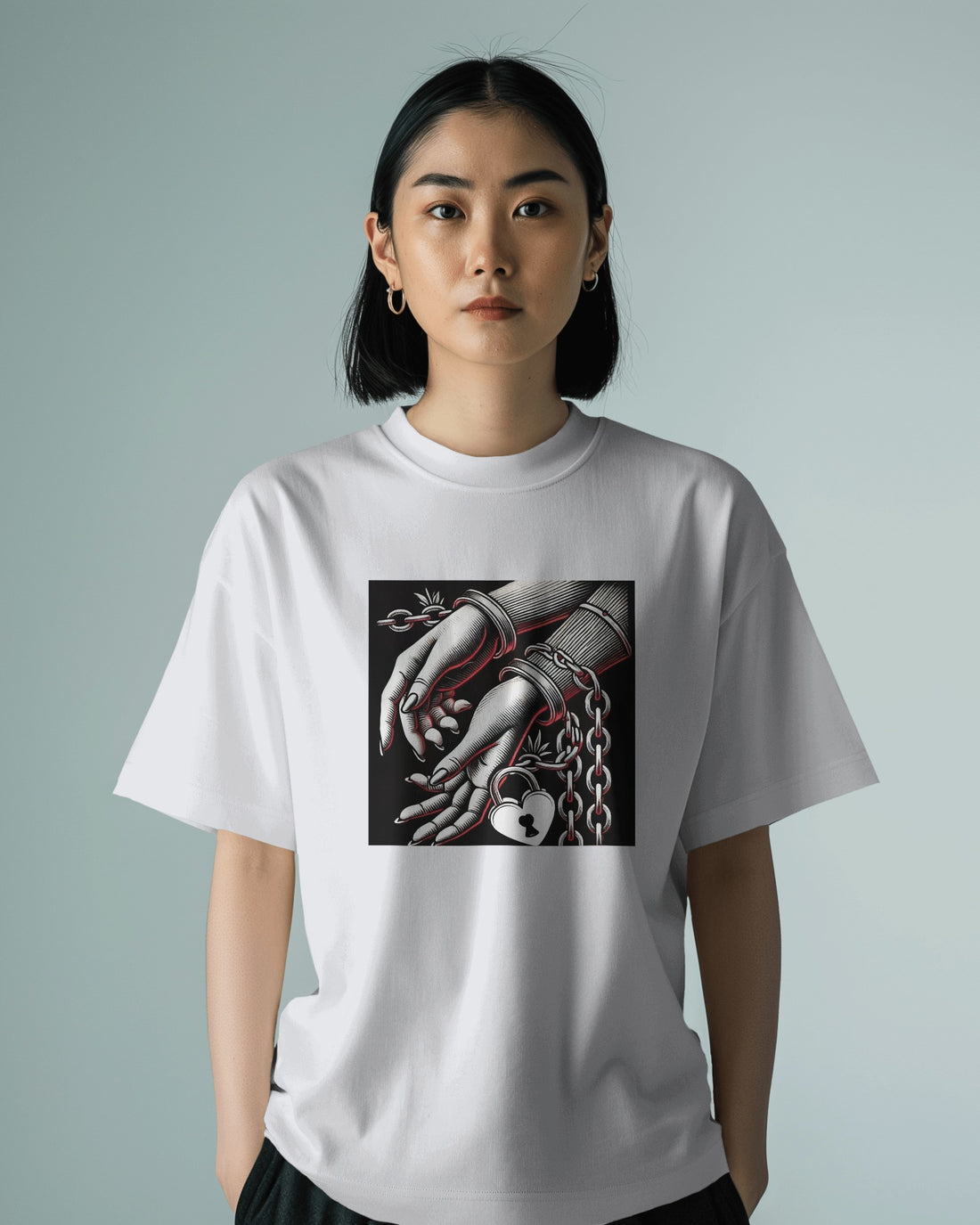 Ziddi Prints - Nerves of Steel Oversized Classic T-Shirt