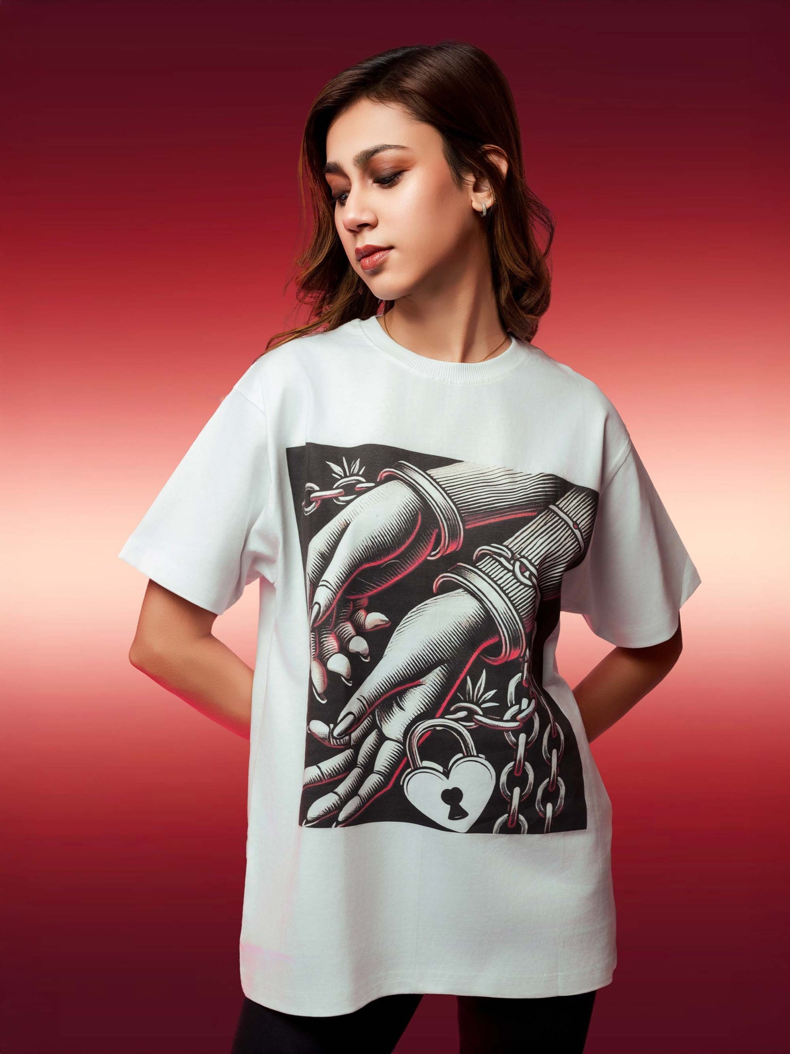 Ziddi Prints - Nerves of Steel Oversized Classic T-Shirt