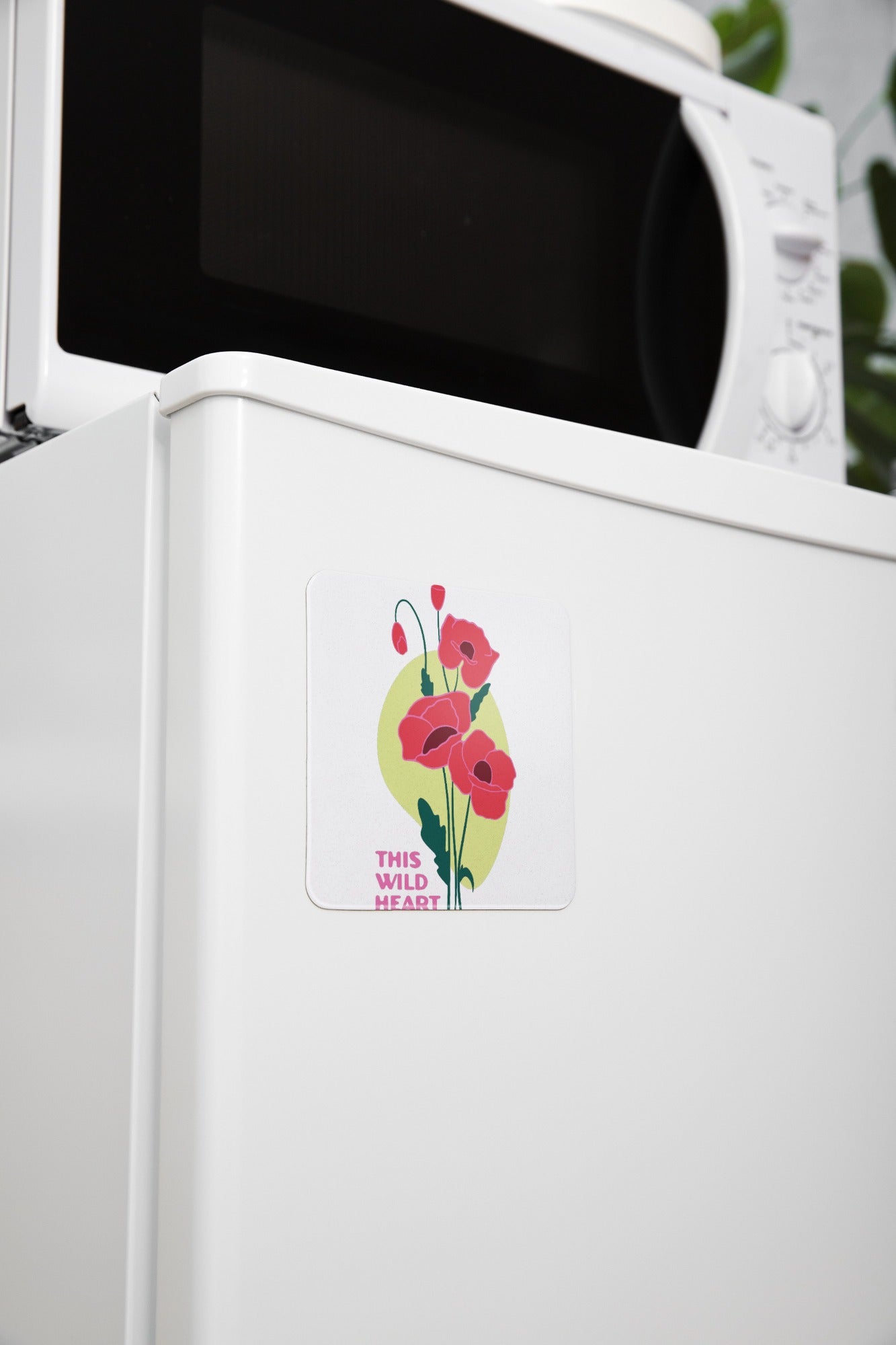 Ziddi Prints - This Wild Heart Fridge Magnet: Bold and Beautiful with Every Glance