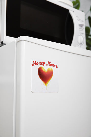 The Ziddi Prints-Honey Heart-Fridge Magnet – Add Sweet Love to Your Home Decor