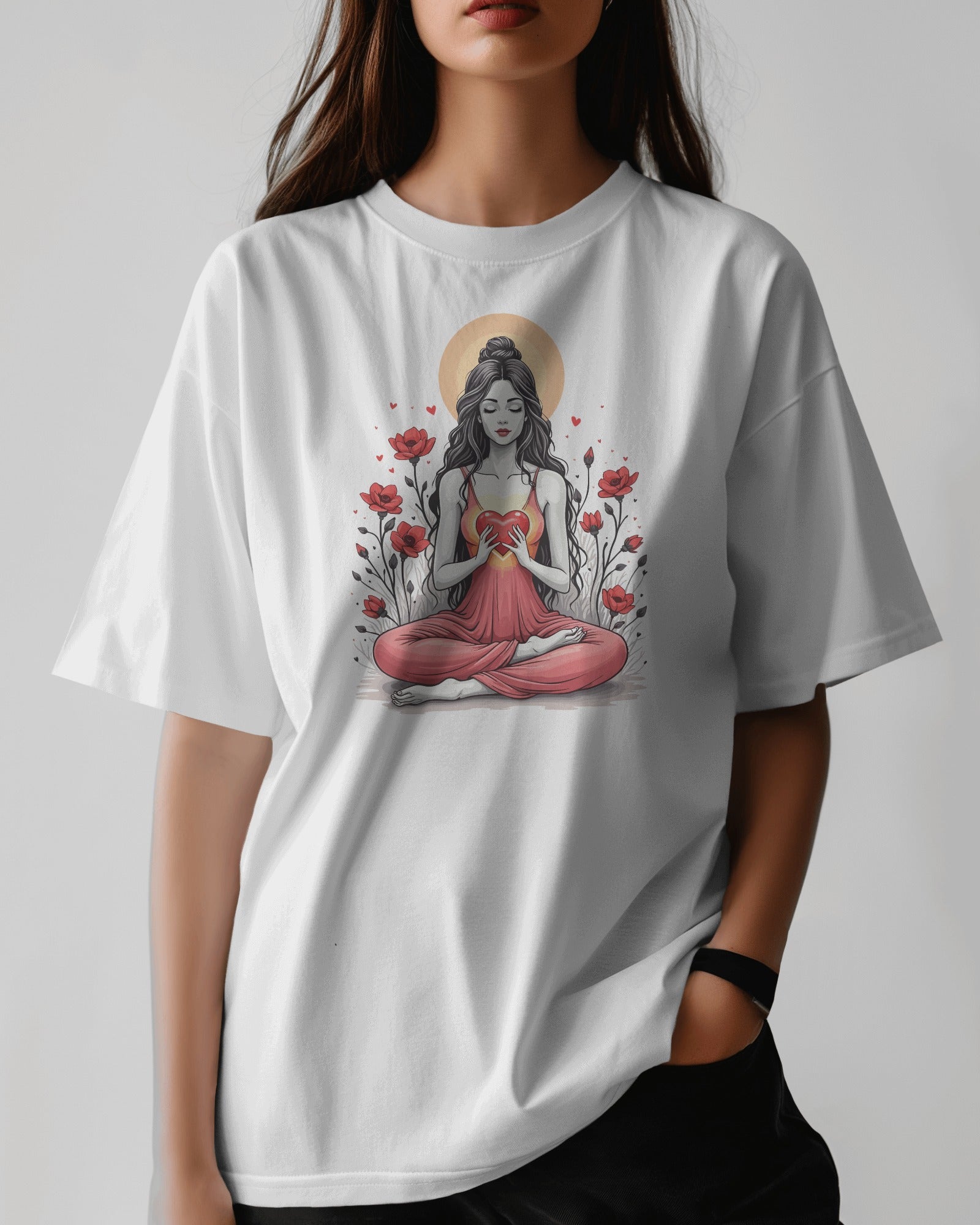 Ziddi Prints Pure Love Oversized T-Shirt – Celebrate Love in Cozy Style