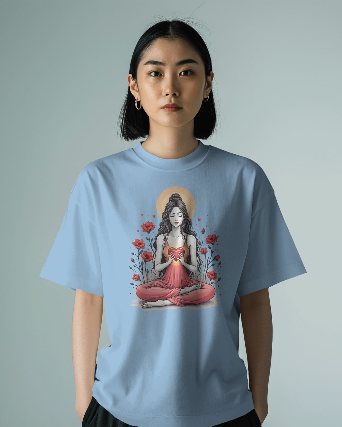 Ziddi Prints Pure Love Oversized T-Shirt – A Cozy Statement of Love