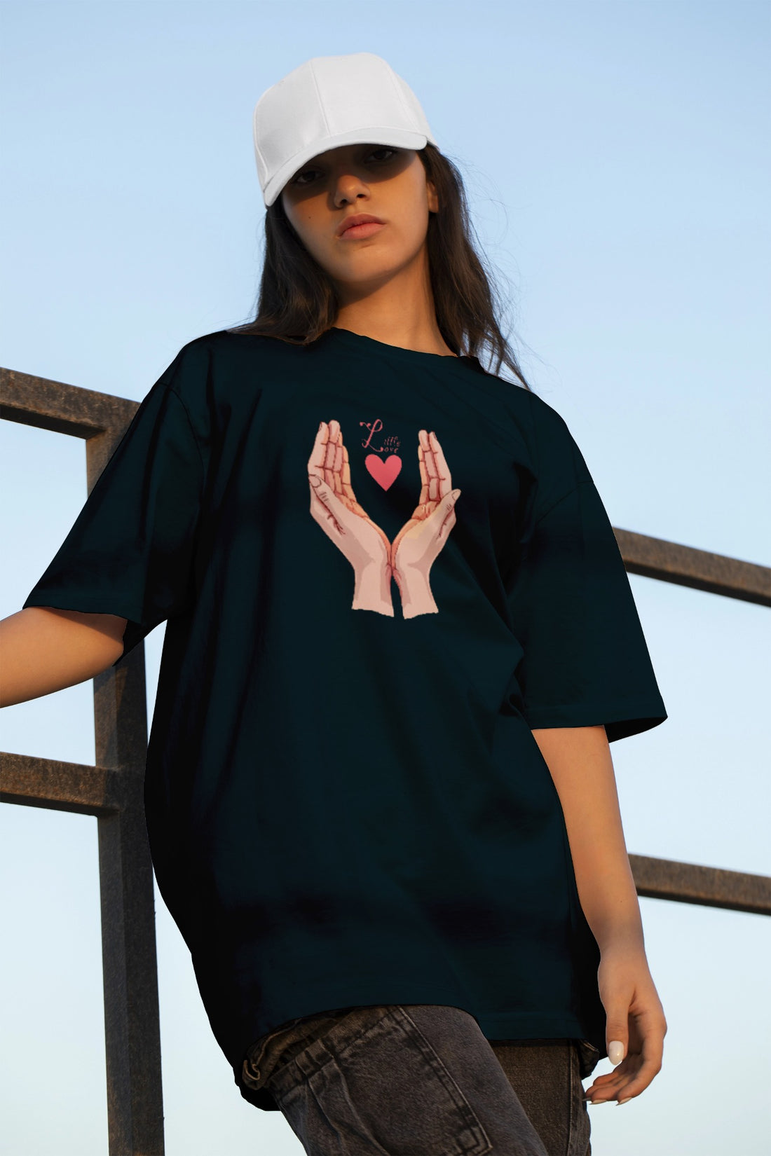 Ziddi Prints Pure Love Oversized T-Shirt – A Cozy Statement of Love