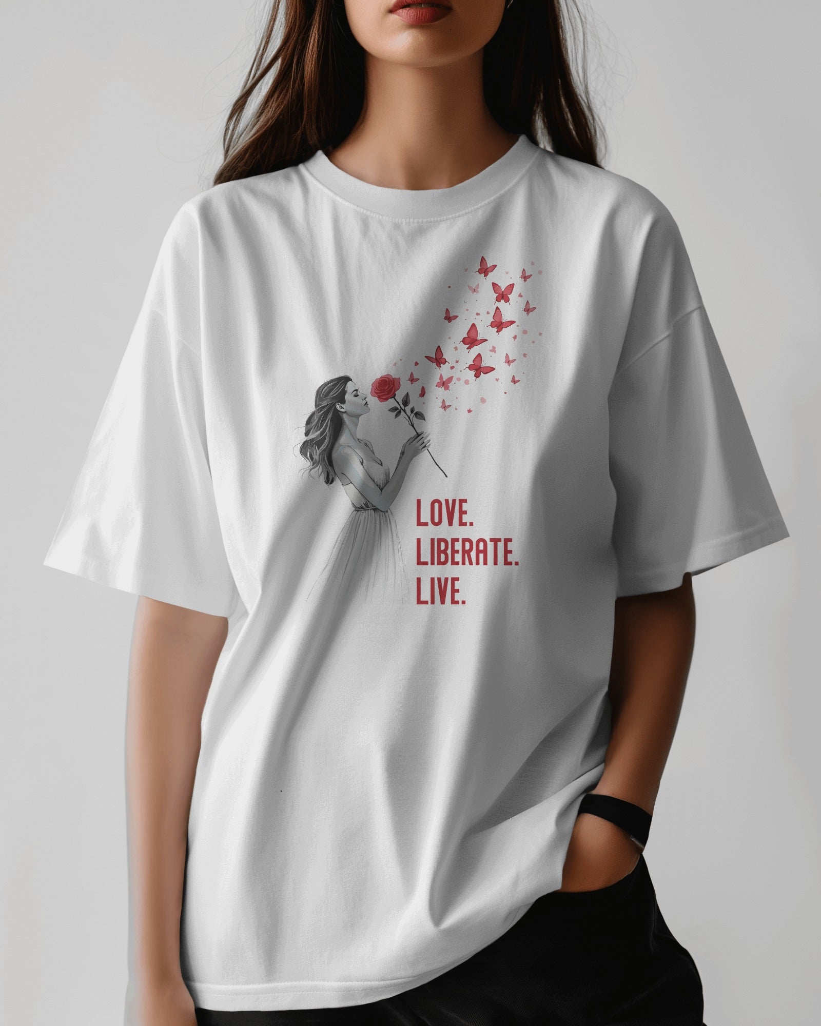 Ziddi Prints Pure Love Oversized T-Shirt – Embrace Love in Comfort and Style