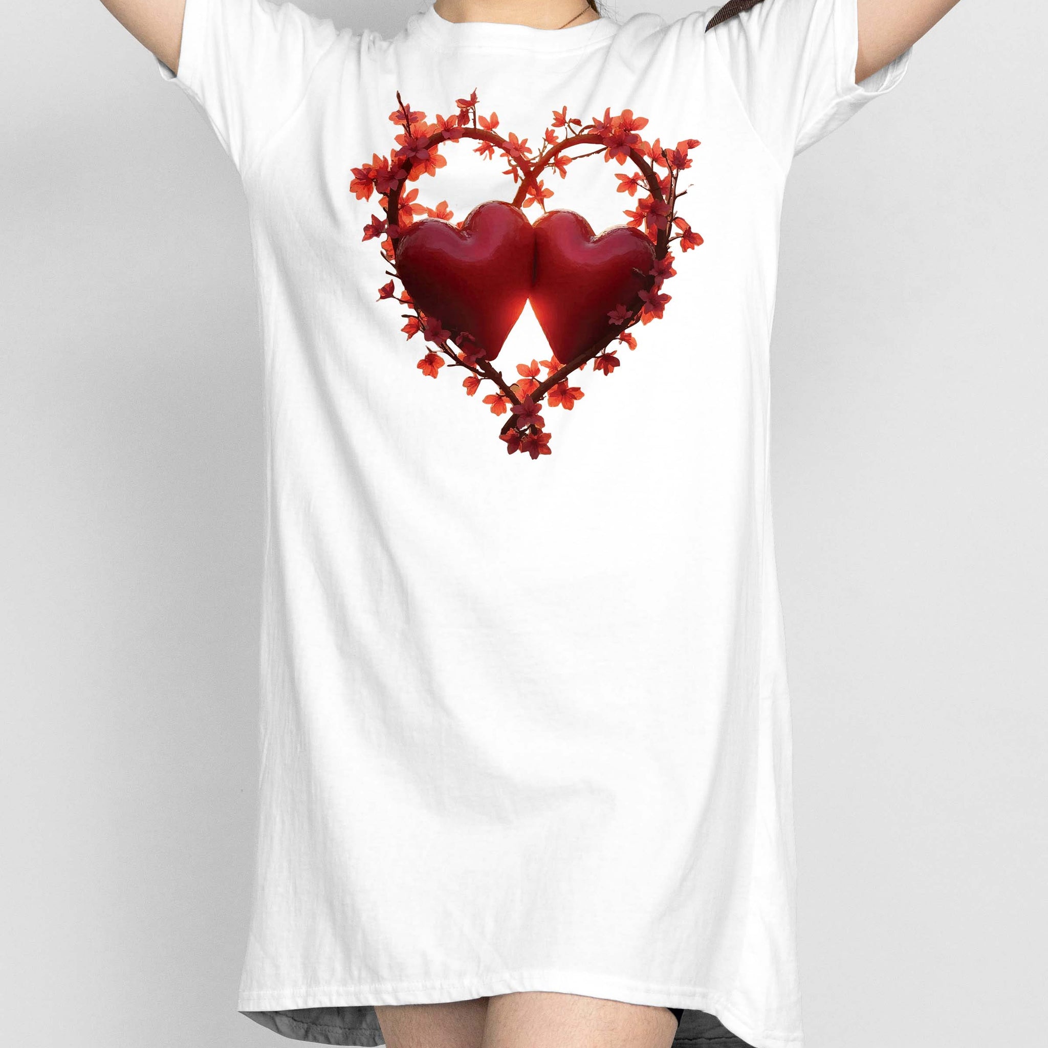 Ziddi Prints' Two Hearts Night Dress