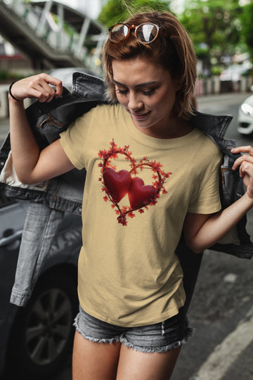 Ziddi Prints' Two Hearts Supima T-Shirt