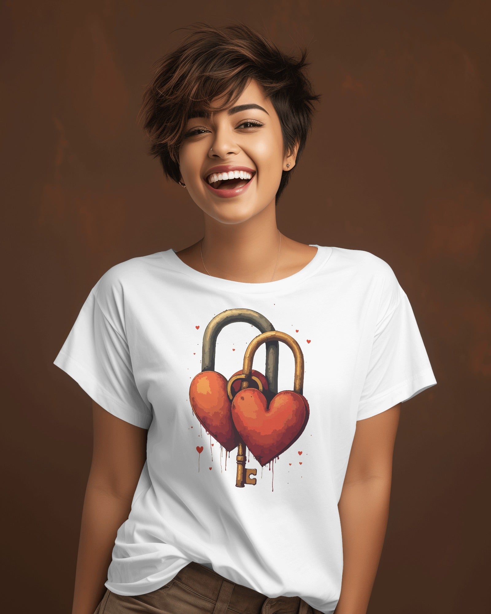 Ziddi Prints'Love Locks T-Shirt