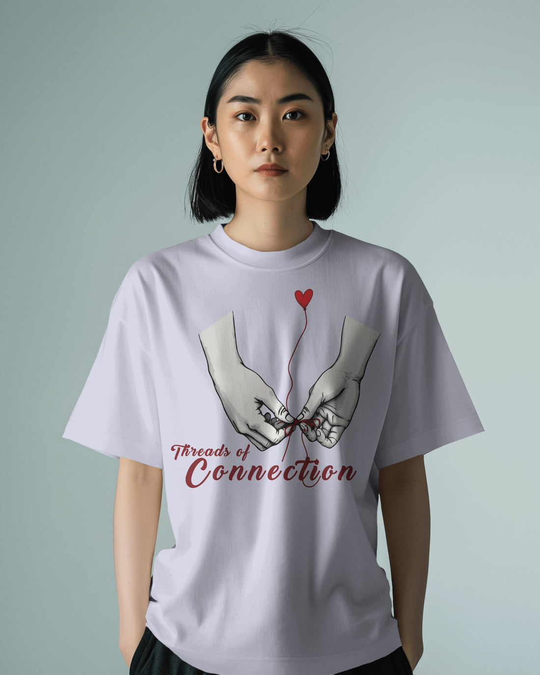 Ziddi Prints' - Threads of Connection - Oversized Classic T-Shirt