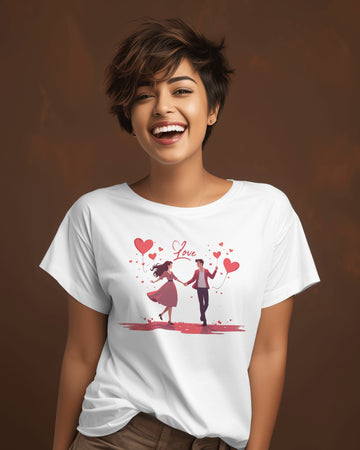 Ziddi Prints' Love Couple T-Shirt