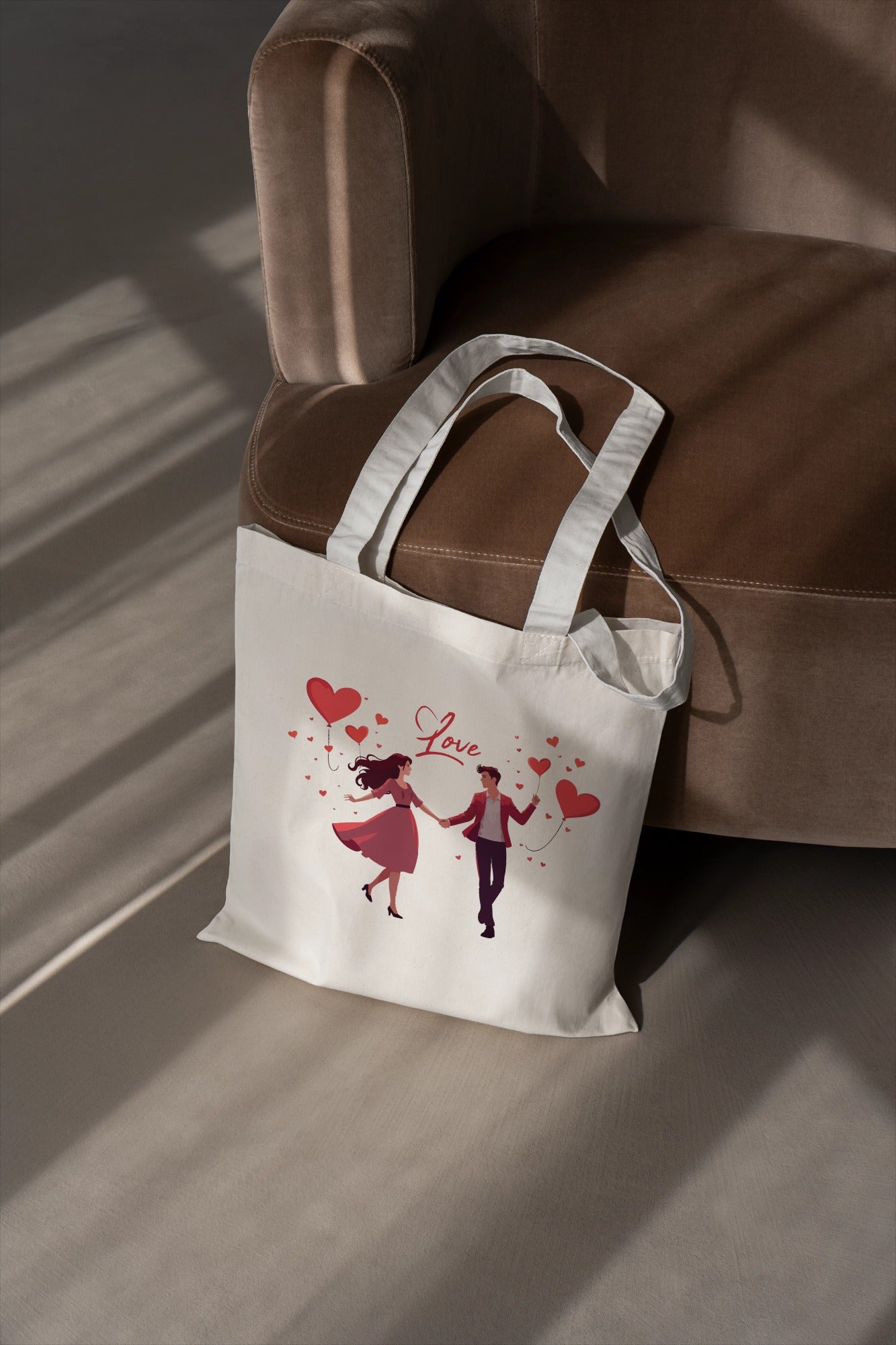 Ziddi Prints – Love Couple-Everyday Large Tote Bag