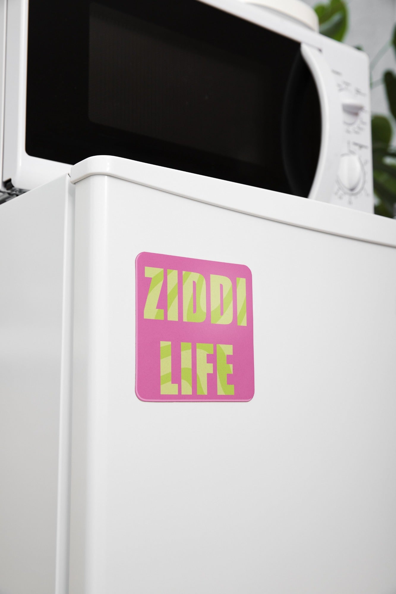 Ziddi Prints -“Ziddi Life”- Premium Fridge Magnet – Bold, Functional, and Eco-Friendly